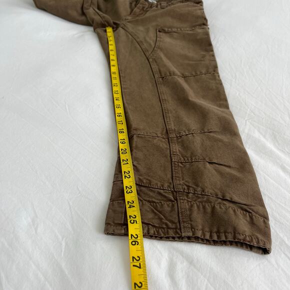 Free People We The Free NWT Supersonic Slim Crop Breen Brown Pants, Size 2 - Picture 9 of 13